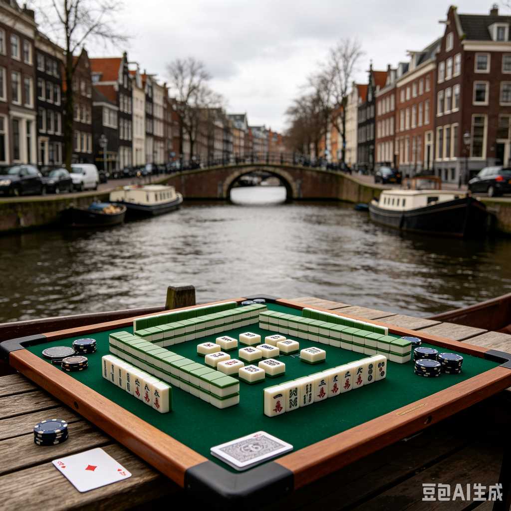 antique style mahjong set